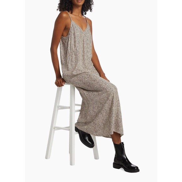 Jenni Kayne Size Large Leopard Print Maxi Slip Dress - Picture 10 of 15